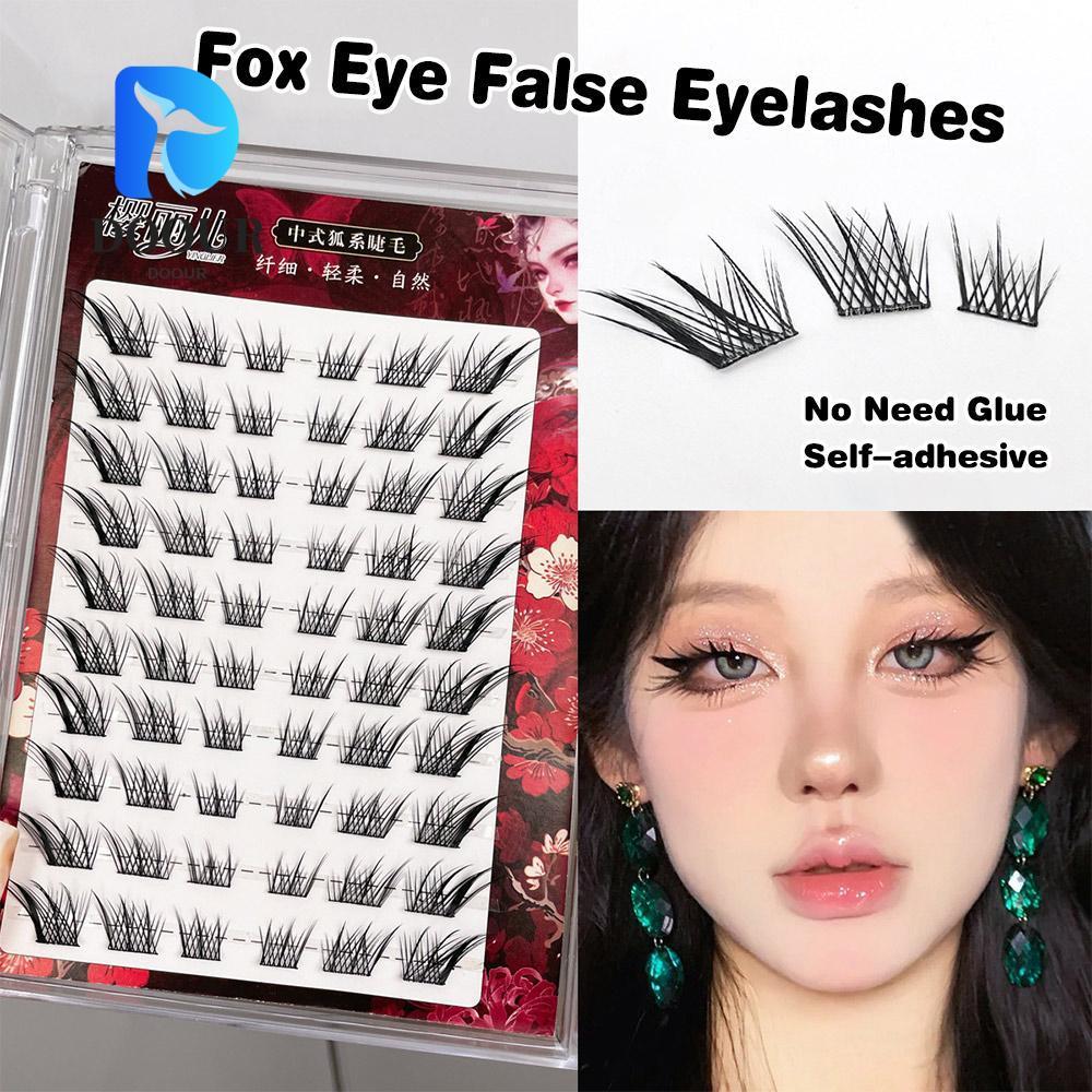 Cụm mi không cần keo DOOUR, Lông mi giả mắt tự dính không cần loại bỏ, 9-15mm Manga Anime Lash Cụm D