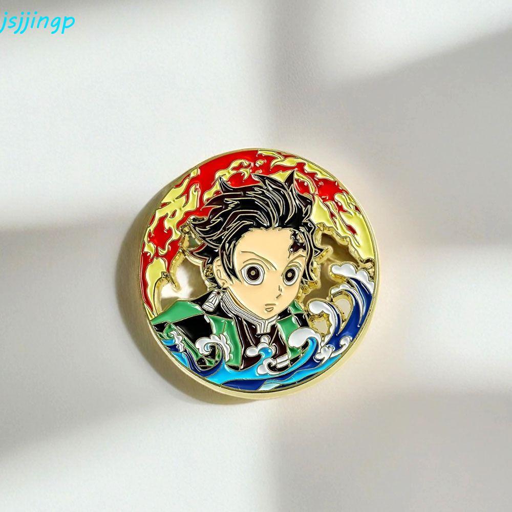 JSJJINGP Hoạt Hình Anime Trâm Cài, Anime Hàng Hóa Kochou Shinobu Demon Slayer Pin, Sáng Tạo Kyoujuro