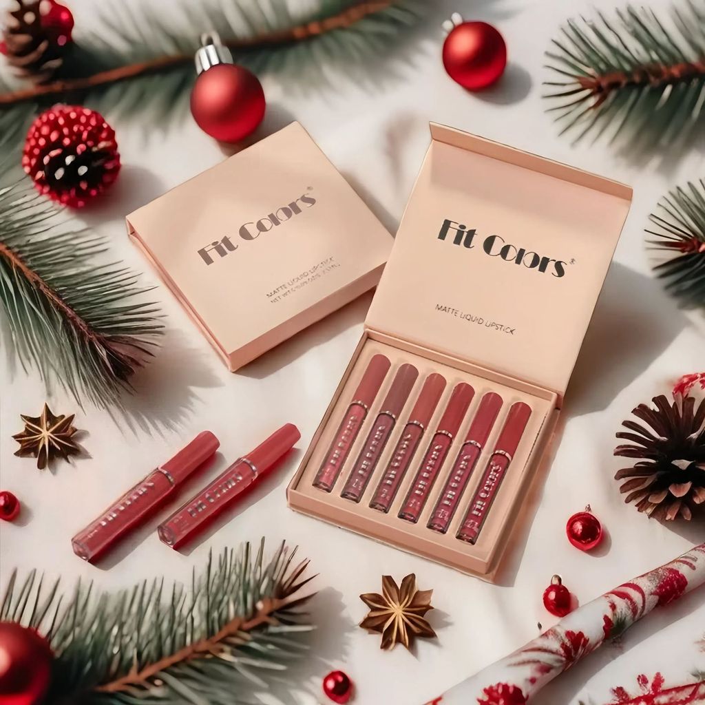 Trang điểm FitColors Stick Matte Lip Gloss Set Liquid Lipstick Lasting Lip Gloss Matte Lipstick mz01