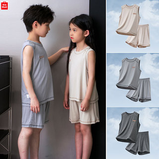 (15-55kg) Bộ Đồ Ngủ, Bộ Mặc Ở Nhà chất Thun Lạnh mỏng mát cho ngày nắng bức co giãn tốt và nhanh khô cho bé Trai, Bé Gái