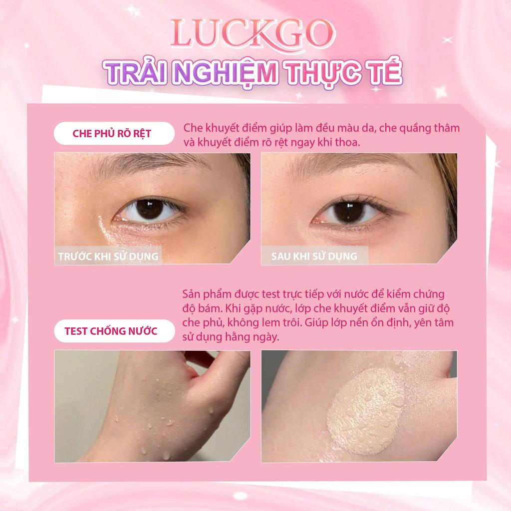 LUCKGO Kem Che Khuyết Điểm Bơ Vàng  Siêu Che Phủ - Chăm Sóc Da Hiệu Quả | BigBuy360 - bigbuy360.vn