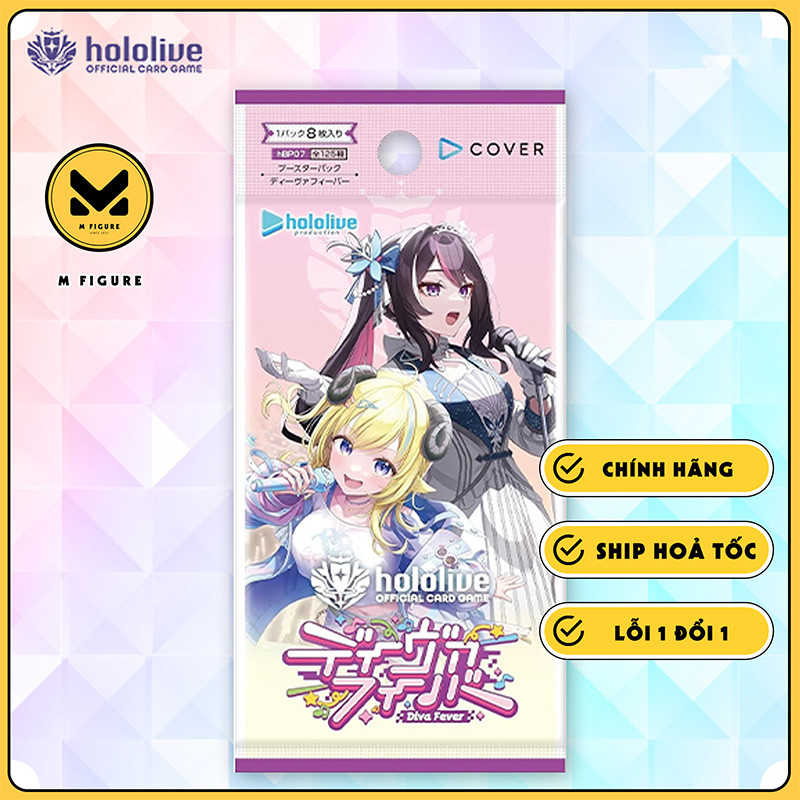 THẺ BÀI hololive OFFICIAL CARD GAME - Diva Fever - Booster Box (Cover Corporation) PACK CARD CHÍNH H