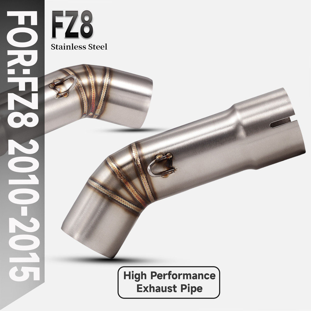 Dành Cho FZ8 FZ8N FZ8S F Z8 S FZ8N YZF-FZ8 FZ800 Fazer 2010 - 2015 Ống Xả Xe Máy Thoát Giữa Liên Kết