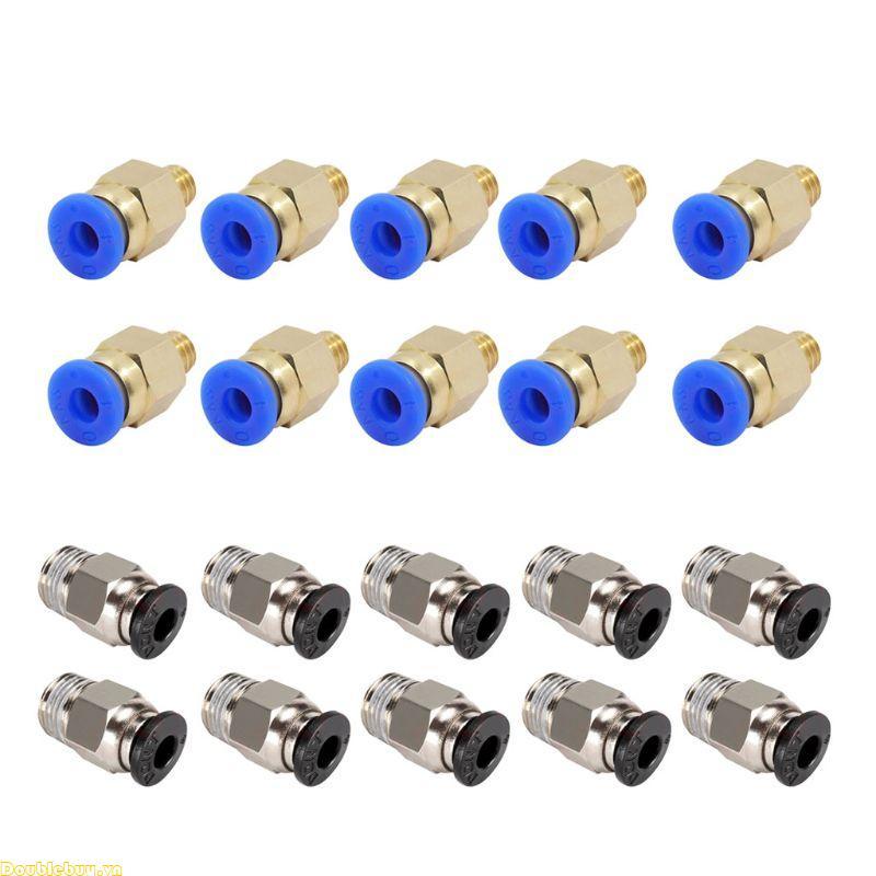 Doublebuy 10 Chiếc PC4-M6 M10 Nam Thẳng Khí Nén Lắp Nhanh Đẩy Để Kết Nối Lắp
