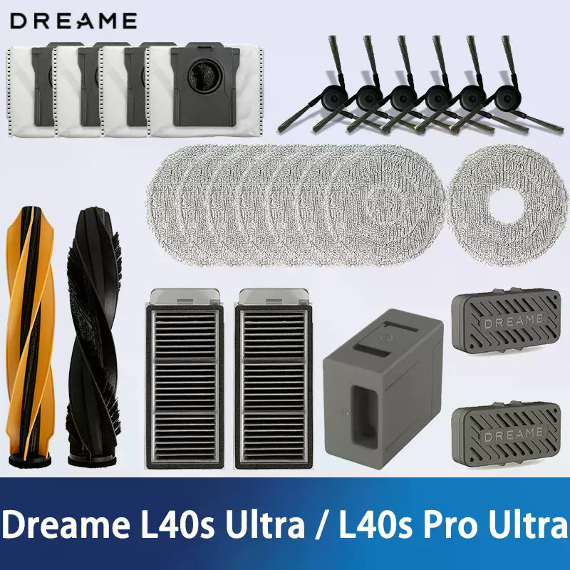 Dreame L40s Ultra / L40s Pro Ultra Máy Hút Bụi Phụ Kiện Thay Thế Bàn Chải Bên Chính Bộ Lọc HEPA Lau 