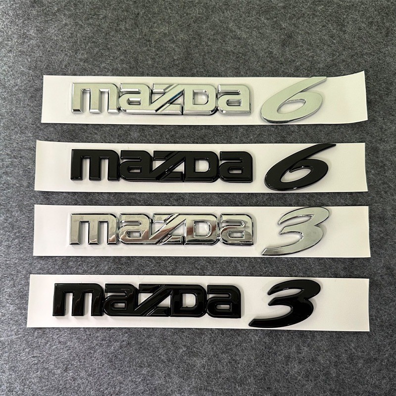 【Ready Stock】 Suitable for Changan Mazda Car Logo Mazda3 6 Modified Black English Letters and Number