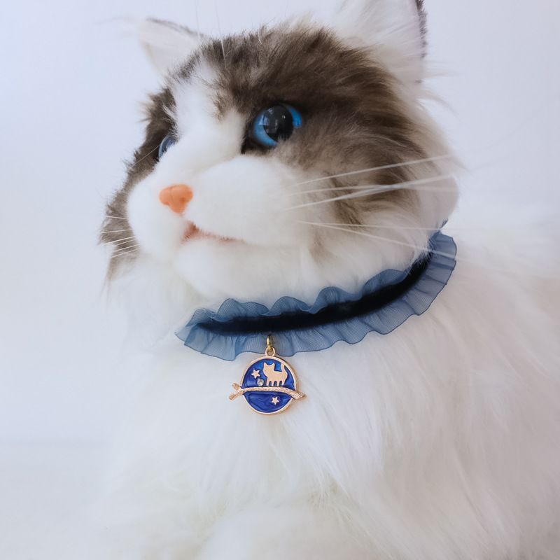 Luxury accessories for dogs, popular pet collars ins Special offer Little Cat Lace Planet5ya Elastic