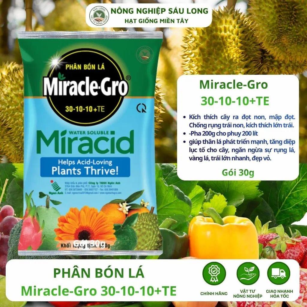 PHÂN BÓN LÁ Miracle-Gro 30-10-10+TE gói 30gr