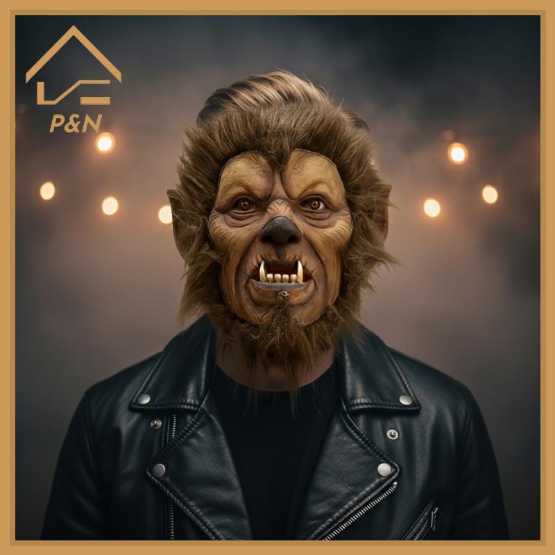 [P & N} 1 Cái Full Head Wild Man Cosplay Mask Halloween Wild Man Mask Masquerade Wild Man Mask dành 