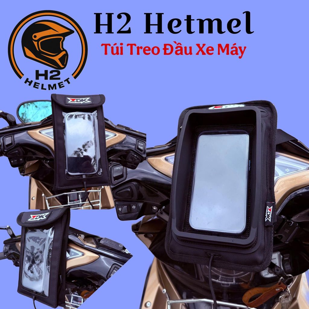 Túi Gắn Đầu Xe Máy ZDK K1, K5 Cảm Ứng Điện Thoại Nhỏ Gọn Tiện Dụng.