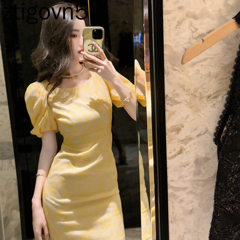 [ztigovn5 ]Quảng ChâuZY.HT20263 Đầm hoa nữ tính khí chất 20583