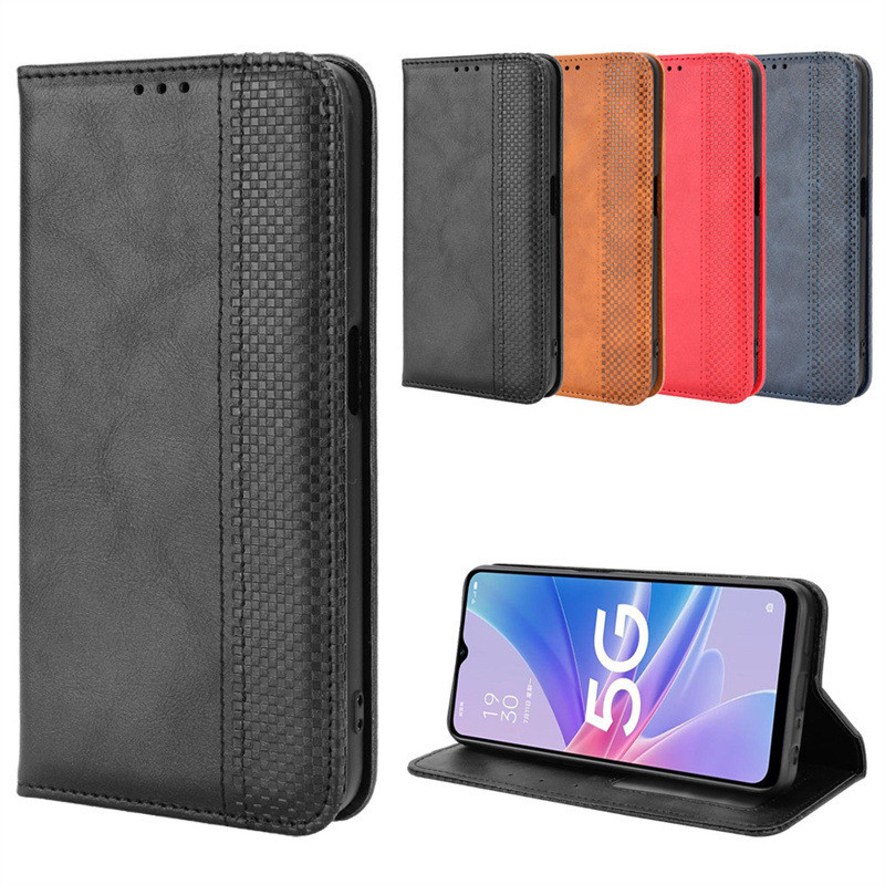 Thích hợp cho OPPO A97 5G Ốp Điện Thoại Thẻ A97 5G 2022 Điện Thoại Da Từ Flip Bảo Vệ Tiền