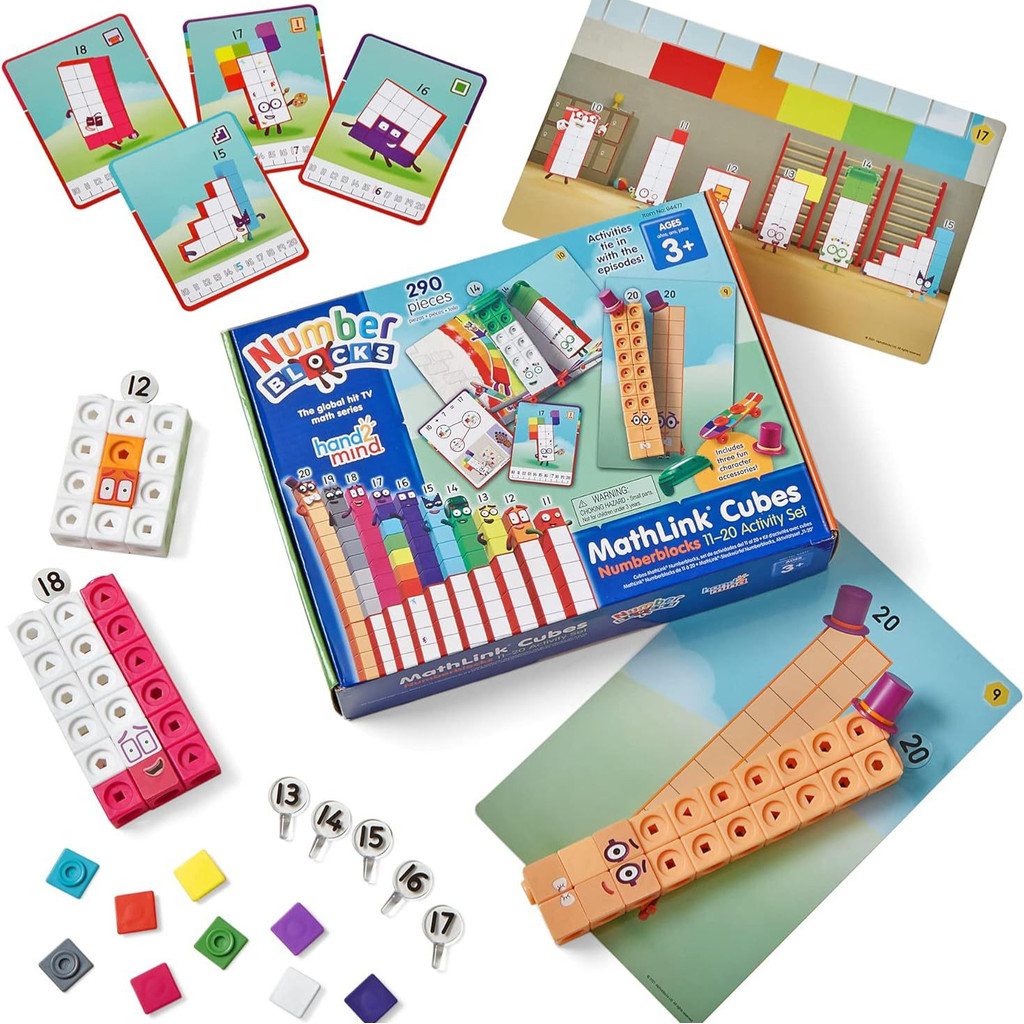 Đồ Chơi Giáo Dục Khối Xây Dựng Kỹ Thuật Số NumberBlocks Mathlink Cubes-11-20 Sự Kiện Trò Chơi Quà Tặ