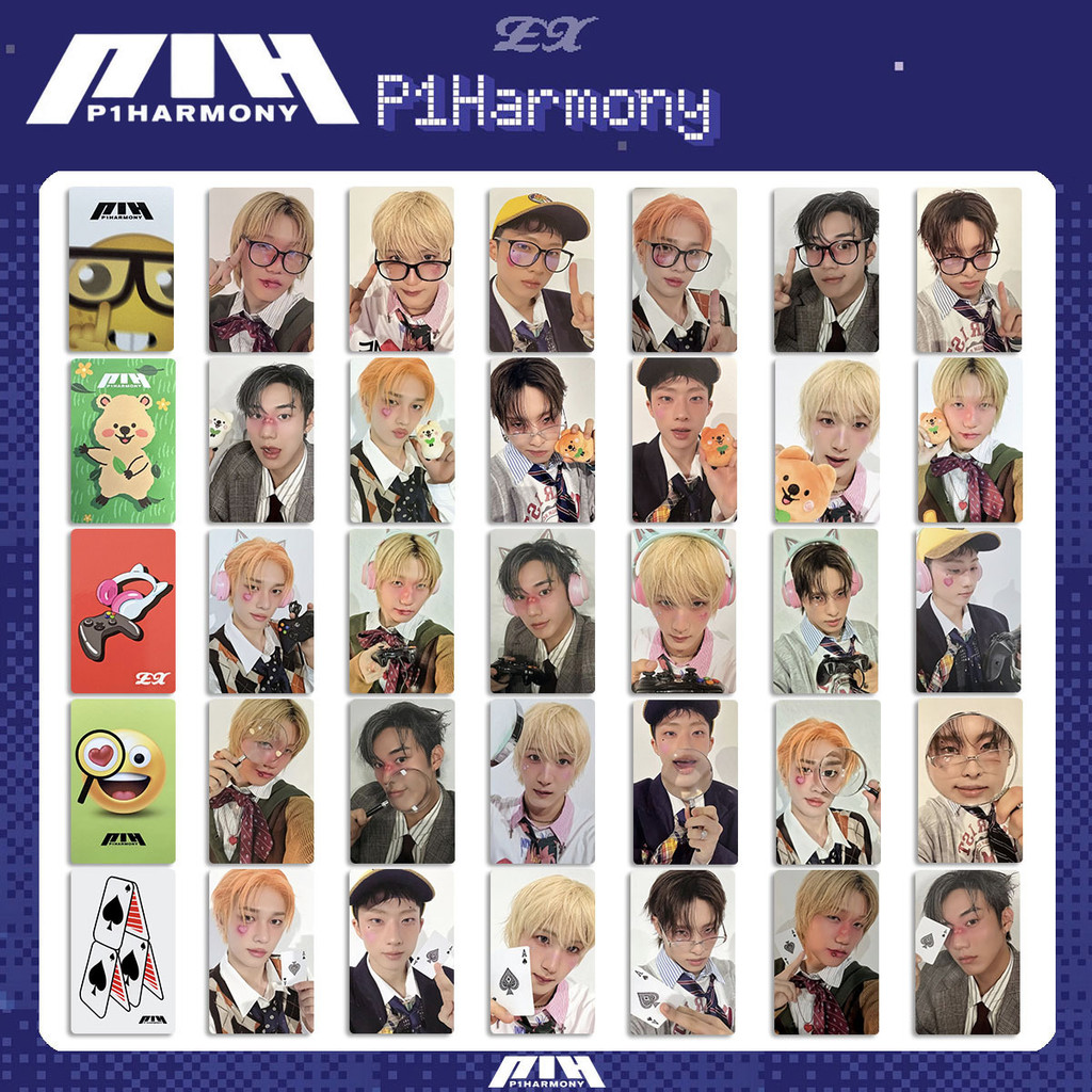 P1Harmony Album EX Hàng Hóa Photocard QUOKKA Bonus Photocard P1 Kết Hợp Thẻ Ngẫu Nhiên Thẻ Album 202