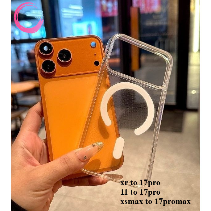 Ốp điện thoại chống rơi từ tính Vỏ điện thoại cho diy xr đến 17pro Cover xr like 17Pro Case xsmax tr