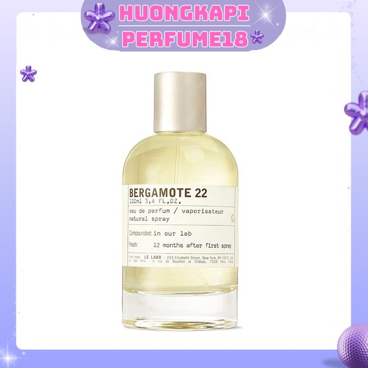 [Mẫu Thử] Nước Hoa Unisex 𝗟𝗲 𝗹𝗮𝗯𝗼 𝗕𝗲𝗿𝗴𝗮𝗺𝗼𝘁𝗲 𝟮𝟮