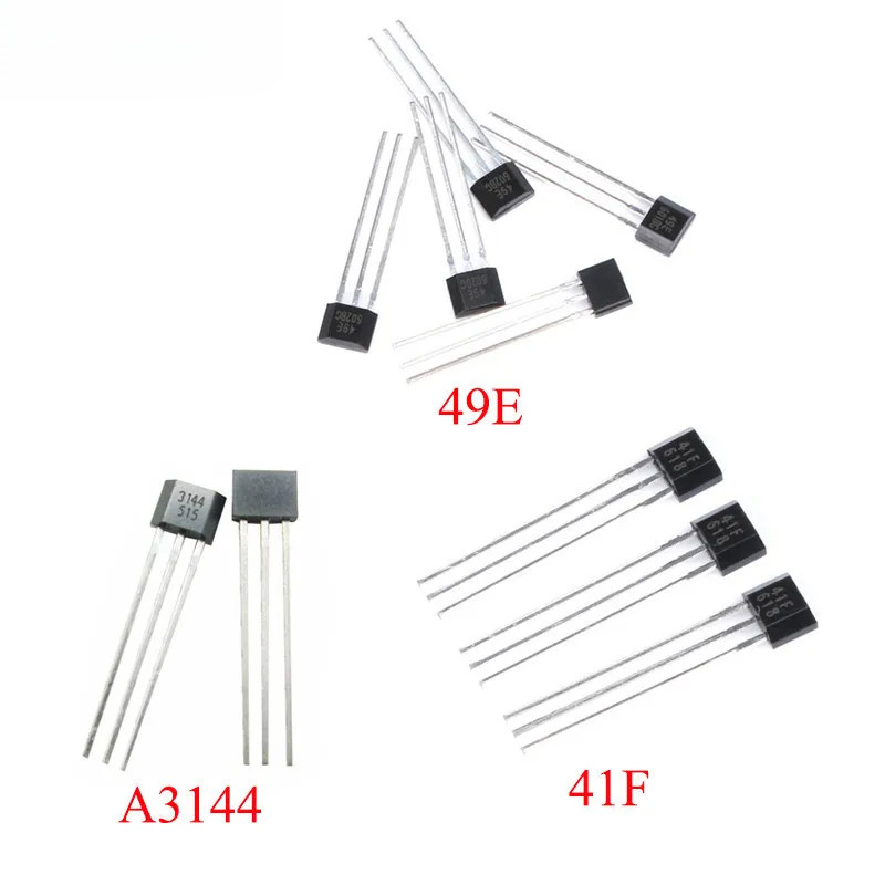 100 Chiếc 50 Chiếc Cảm Biến Hội Trường 49E 41F 3144 3530 U18 OH137 44E Hall Cảm Biến OH49E SS49E Cảm