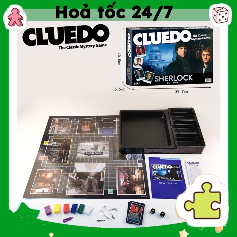Boardgame Cluedo Sherlock Holmes Downtown Abbey