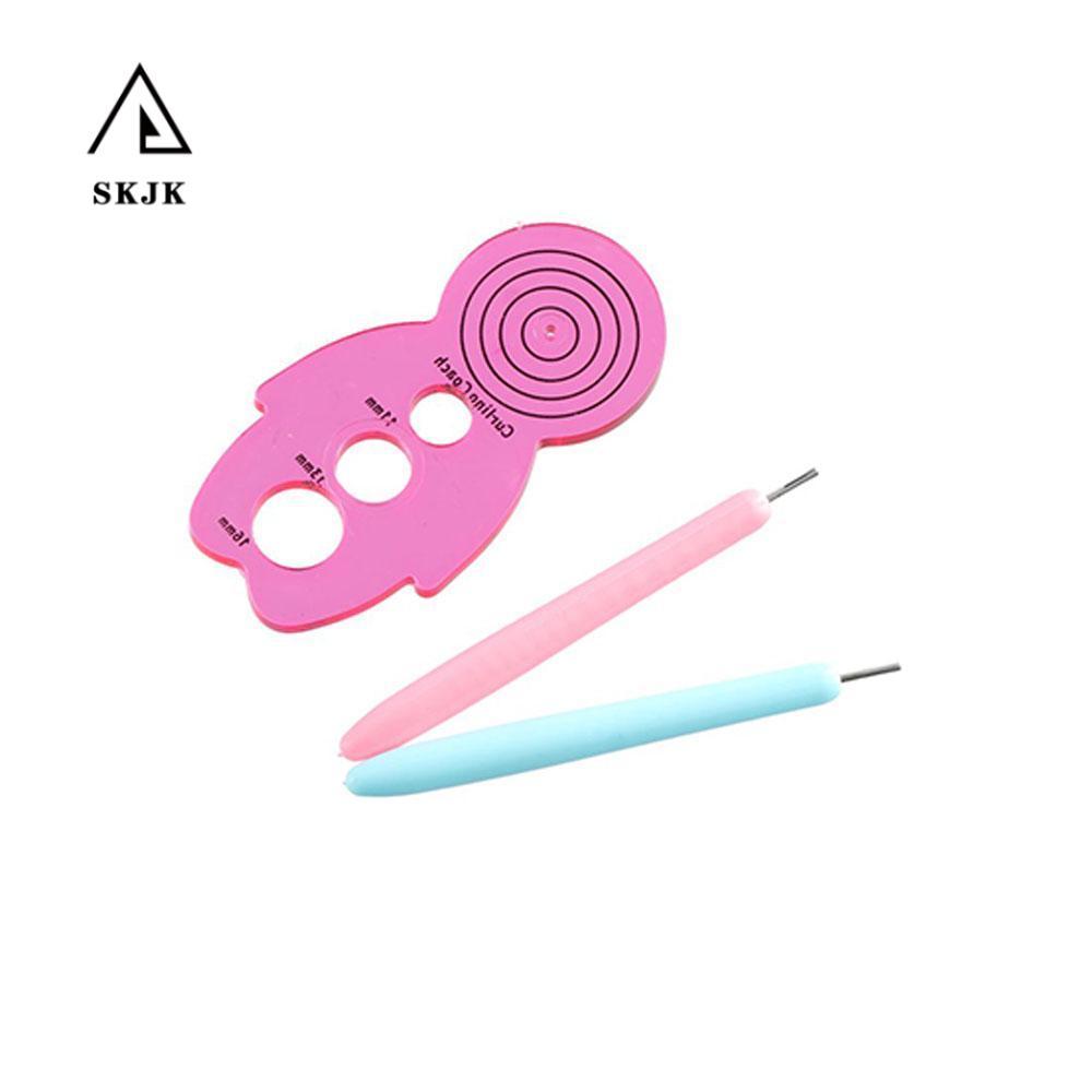 SKJK 12 Bộ Kim Quilling, Giấy Uốn Giấy Thủ Công Giấy Quilling Dụng Cụ, Dải Giấy Nhiều Kích Thước Qui