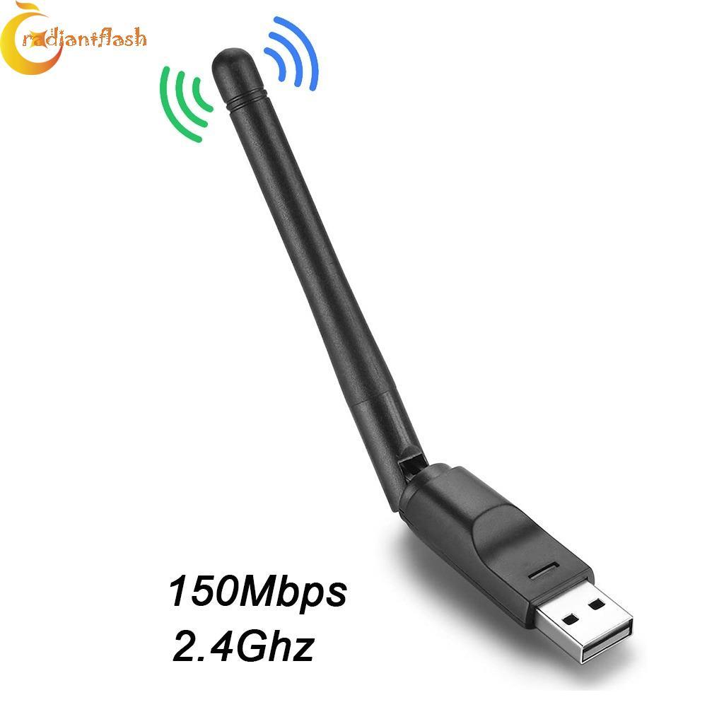 Card mạng RADIANTFLASH 150Mbps MT7601, Bộ chuyển đổi Wifi USB Wi-fi Dongle USB 150Mbps, Bộ thu Wifi 