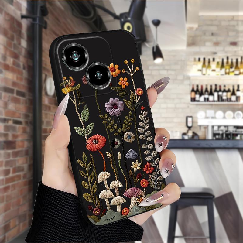 Ốp Điện Thoại ZTE Nubia Air Nubia Neo 2 5G Nubia Focus Pro 5G Sáng Tạo Hoa Mờ Chống Sốc Mặt Sau Sili