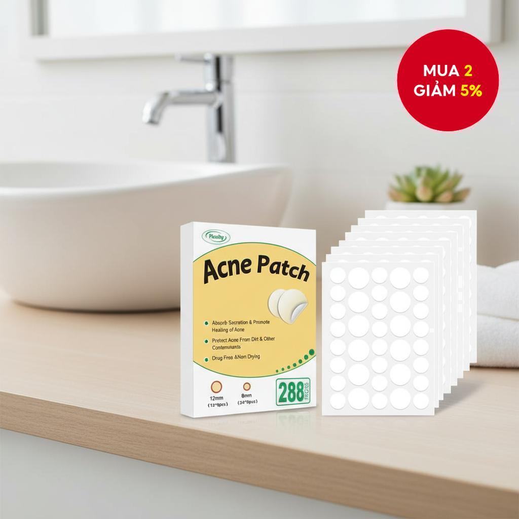 288 miếng dán mụn hydrocolloid cho mặt, mụn, vết thâm và mụn nhọt