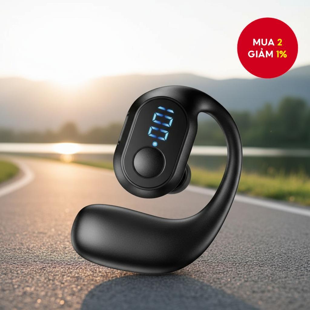 KY2 Pro Tai Nghe Bluetooth 5.3 Một Bên Tai Siêu Dài Pin, Có Micro, Dành Cho Doanh Nhân Và Thể Thao