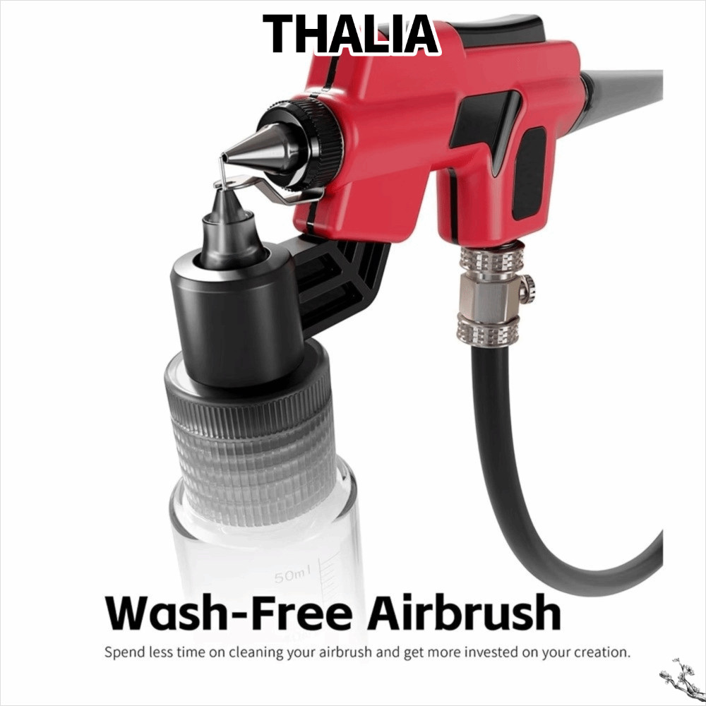 THHALIA‌ Airbrush không cần giặt, có giá đỡ bút đánh dấu Dễ dàng phun Bình trộn 50ml, Tranh mô hình 