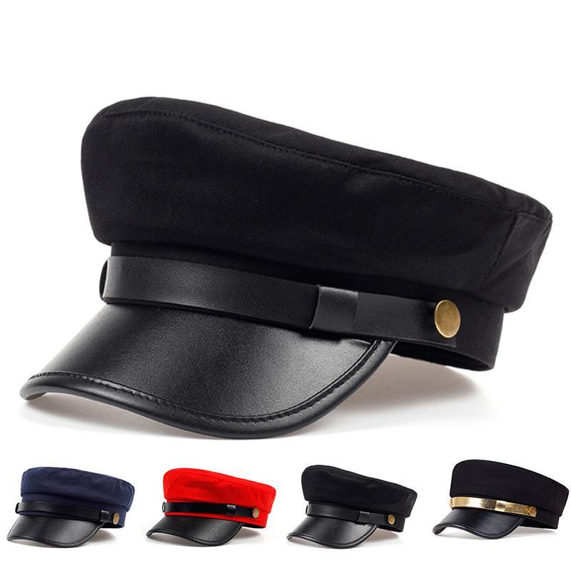 Mũ Quân Sự và Bóng Chày Da Eaves Cho Nữ - Phù Hợp cho Du Lịch và Giải Trí Ngoài Trời