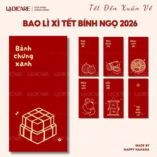  Set Bao Lì Xì Tết Đến Xuân Về 2026  Combo 48 Cái  Thiết Kế Mới Nhất Đẹp Thiết Kế Sang Trọng 