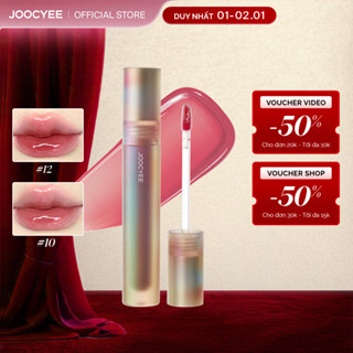  Son Bóng JOOCYEE Spiral Shell Glazed Dưỡng Ẩm Chăm Sóc Môi Căng Bóng Mượt Môi Trong Suốt Lâu Trôi Che Phủ Rãnh Môi Màu Sắc Thời Trang Tự Nhiên 3.5g 