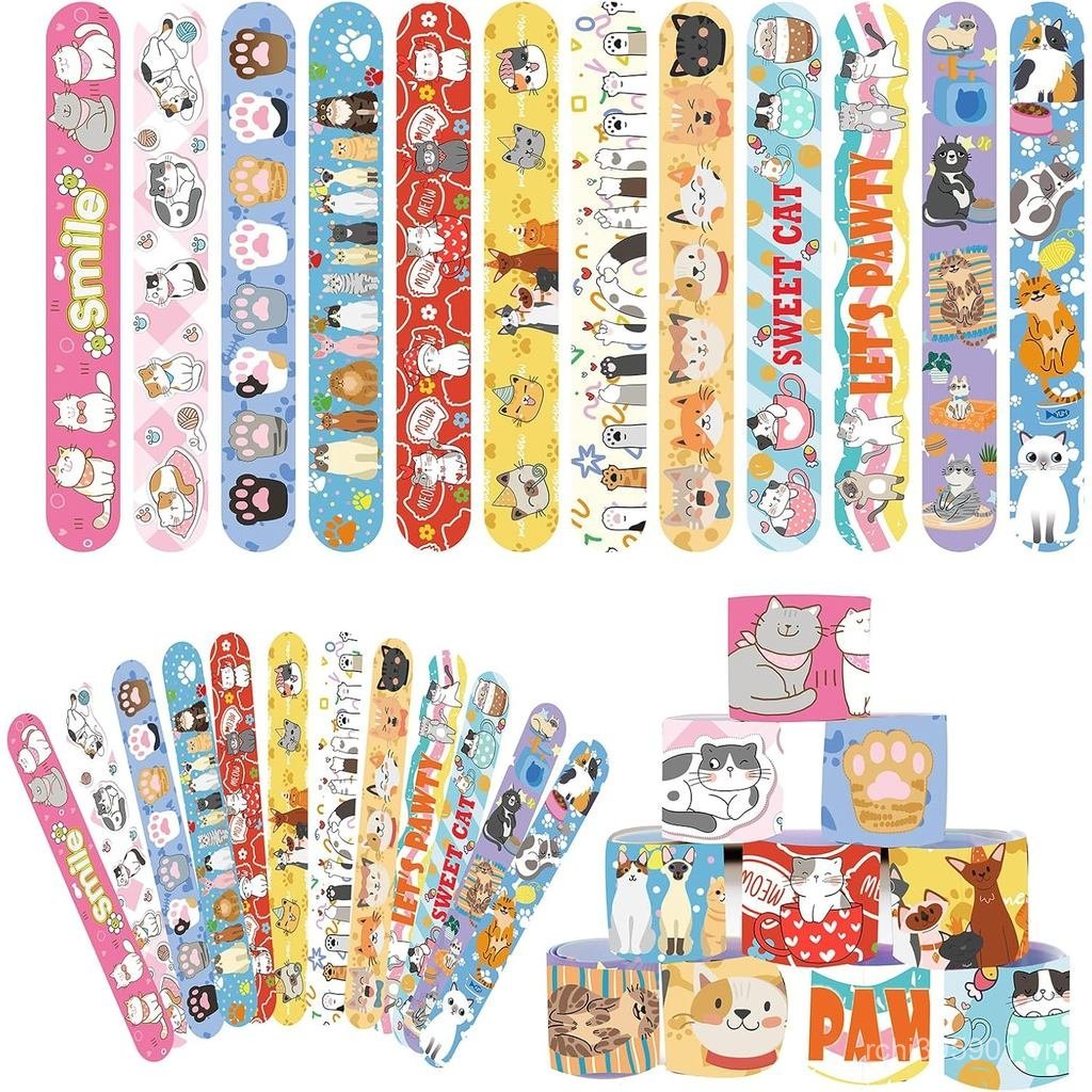 48 Chiếc Tát Vòng Tay Cho Trẻ Em Ngày Lễ Đảng Ủng Hộ Đồ Chơi Tát Vòng Tay Số Lượng Lớn Mèo Và Chó Ch