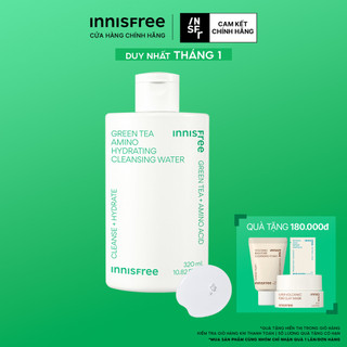  Nước tẩy trang dưỡng ẩm Innisfree Green Tea Amino Cleansing Water 320ml 