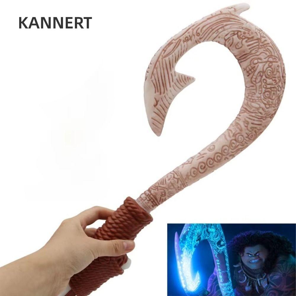 KANNERT Moana 2 Ocean Adventure Toys, Cosplay Đạo cụ 42cm Maui Fish Hook Toy, Âm thanh thời trang và