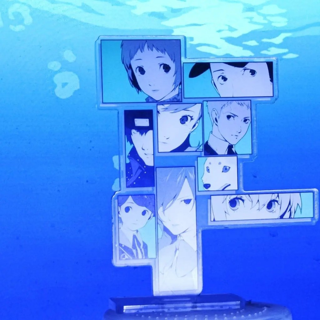 Standee Anime Persona 3 Makoto Yuki Mô Hình Mica Acrylic Trong Suốt Cao Cấp Trang Trí Bàn Học Decor 