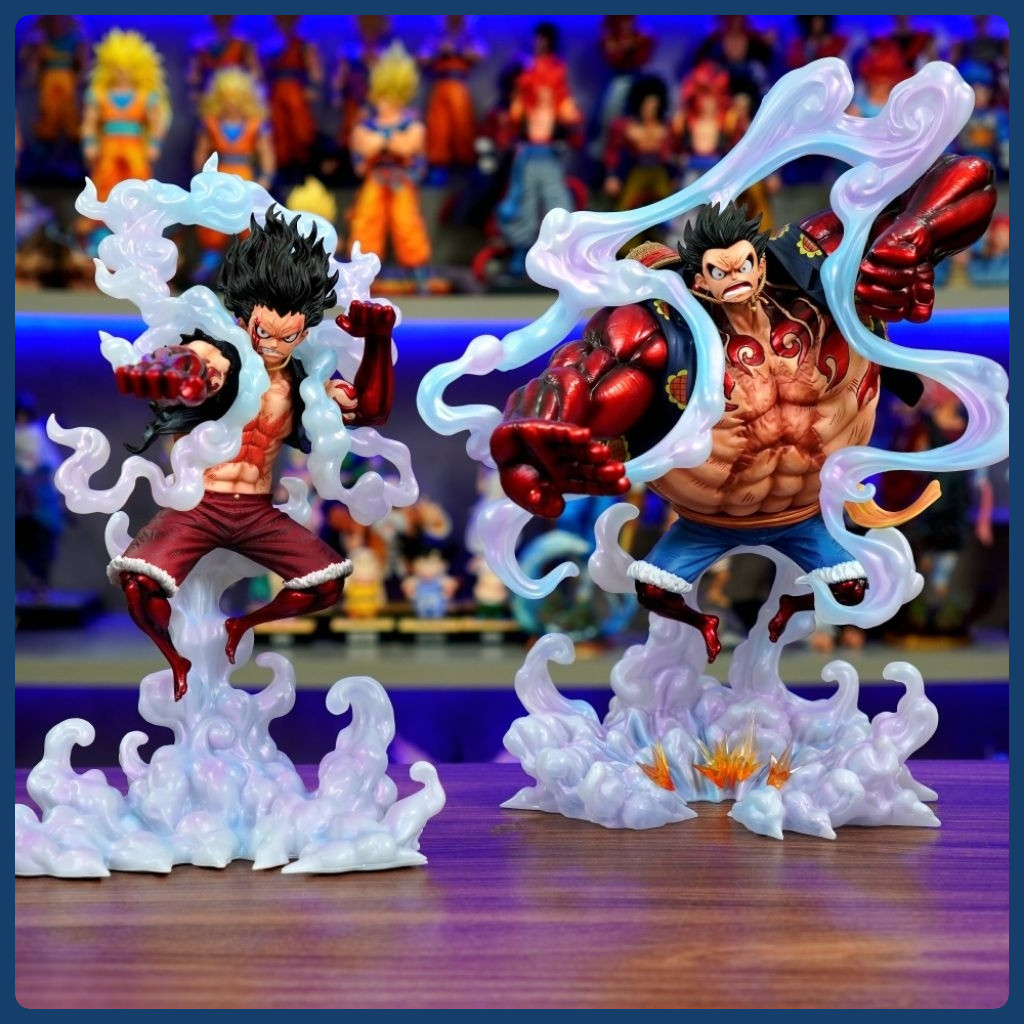 Mô hình Luffy Gear 4 JT cao 40cm & Luffy Gear 4 Snake Man cao 32cm
