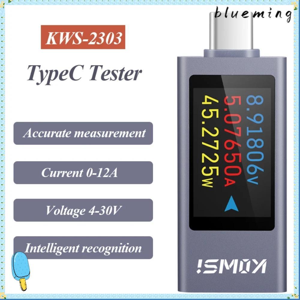 Máy kiểm tra đồng hồ đo công suất BLUEMING, Máy đo dòng điện và điện áp KWS-2303C PD, Công suất pin 