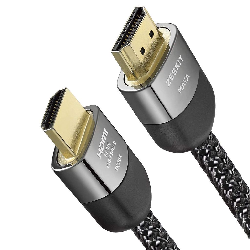 Cáp HDMI 2.1 8K được chứng nhận Zeskit 48Gbps 4K120Hz Tương thích với Soundbar eARC HDR10 VRR Dolby 