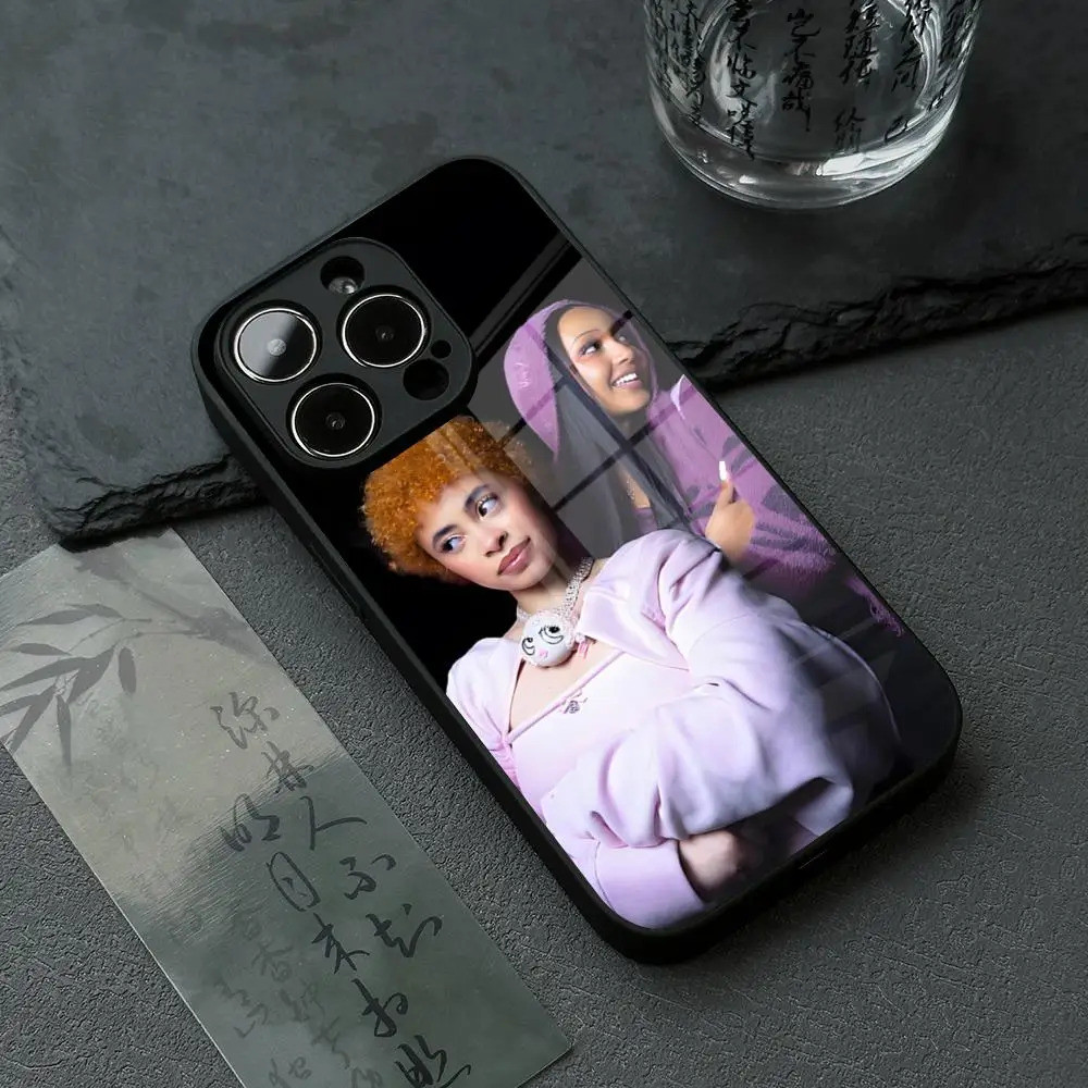 BK-1 Hot Singer Ice Spice Ốp Điện Thoại IPhone 17 16 14 Pro 15 13 12 Max 11 XR XS 6 Air 7 8 6s X Lux