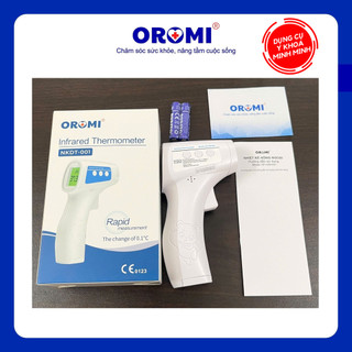 ✅ Nhiệt Kế Điện Tử Hồng Ngoại OROMI NKDT-001 (NKDT001) | Có Cảnh Báo Nhiệt Độ Và Bộ Nhớ