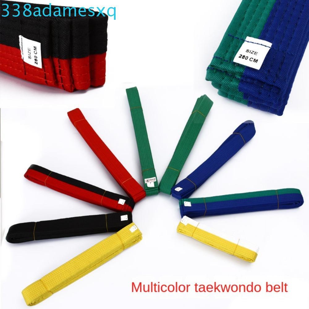 Đai Taekwondo ADAMESXQB - Cotton màu đen/đỏ/xanh/vàng, phù hợp đồng phục Jiu-jitsu vàsudo