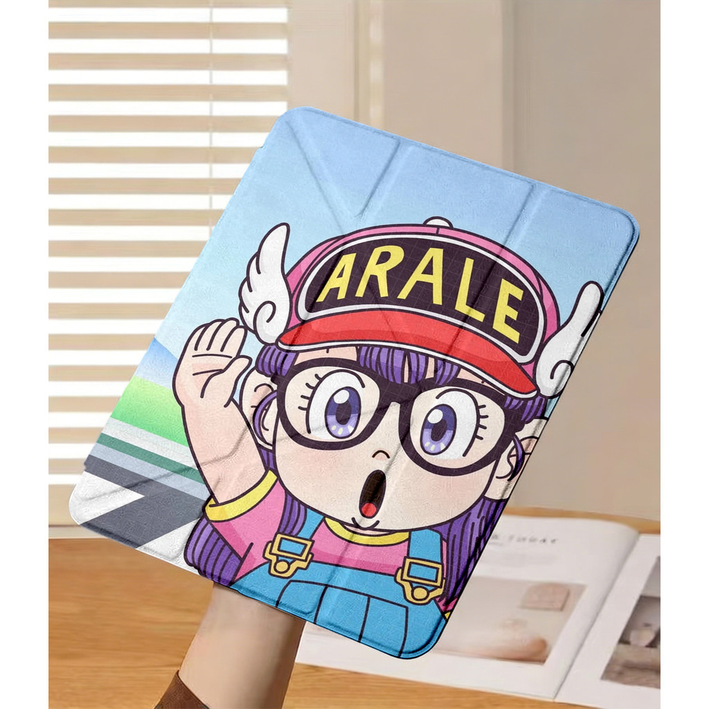 Dr. Slump Arale Norimaki Ốp bảo vệ gập chữ Y cho iPad cho Air 4/5/6/7/8 M3 M5 iPad Gen 11 A16, Pro 1