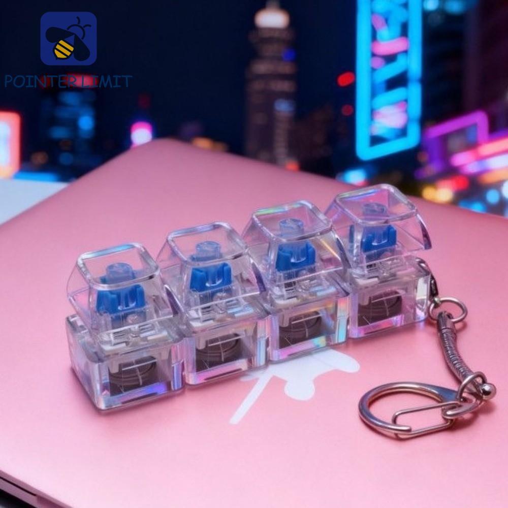POINTER LIMIT Bật Sáng Bàn Phím Móc Khóa, Nút Clickable Hoạt Động Im Lặng Nút LED, Sinh Viên Hot Thi