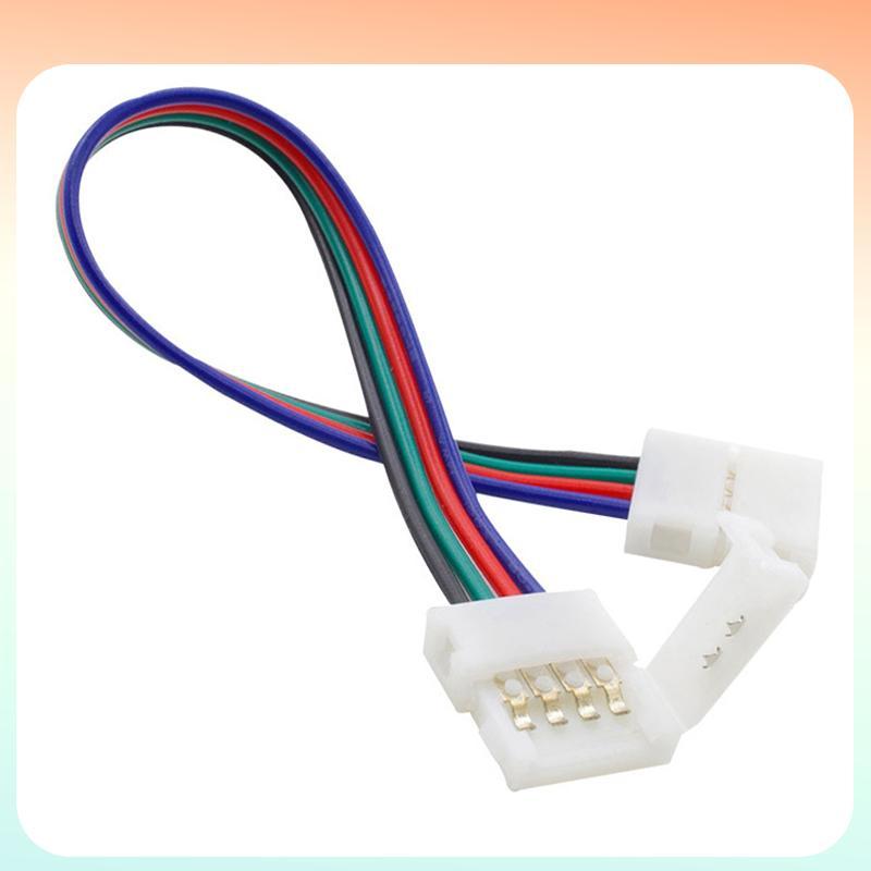 (COD) 1 Cái 4pin 10mm RGB Dải LED Kết Nối Hàn Miễn Phí Cho 5050 SMD RGB Dây LED Kết Nối Phụ Kiện Khô