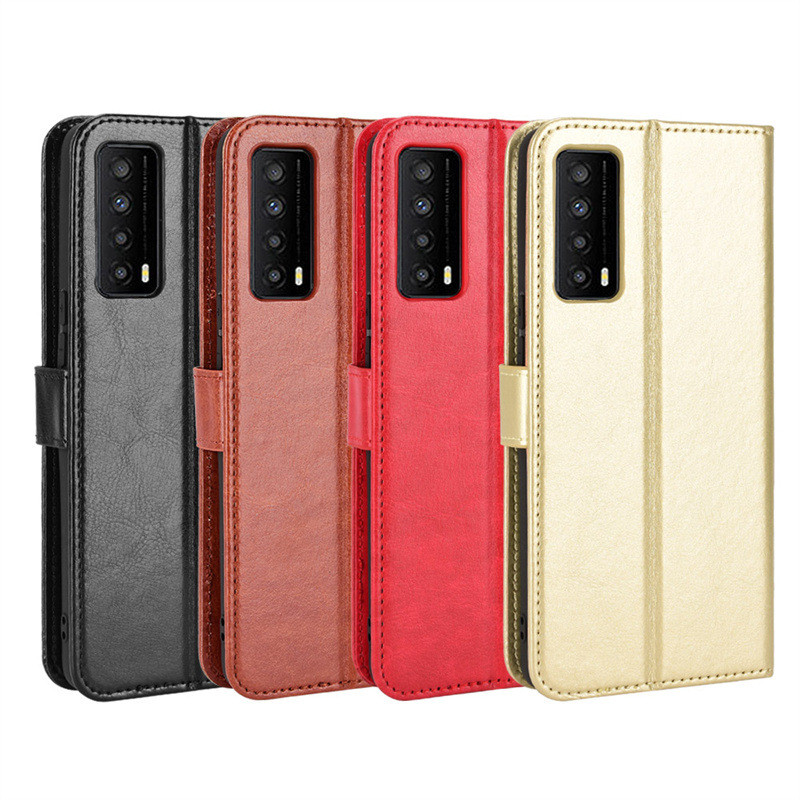 Thích hợp cho TCL Stylus Vỏ điện thoại Thẻ TCL Stylus 5G Vỏ da điện thoại Flip Crazy Horse Pattern D