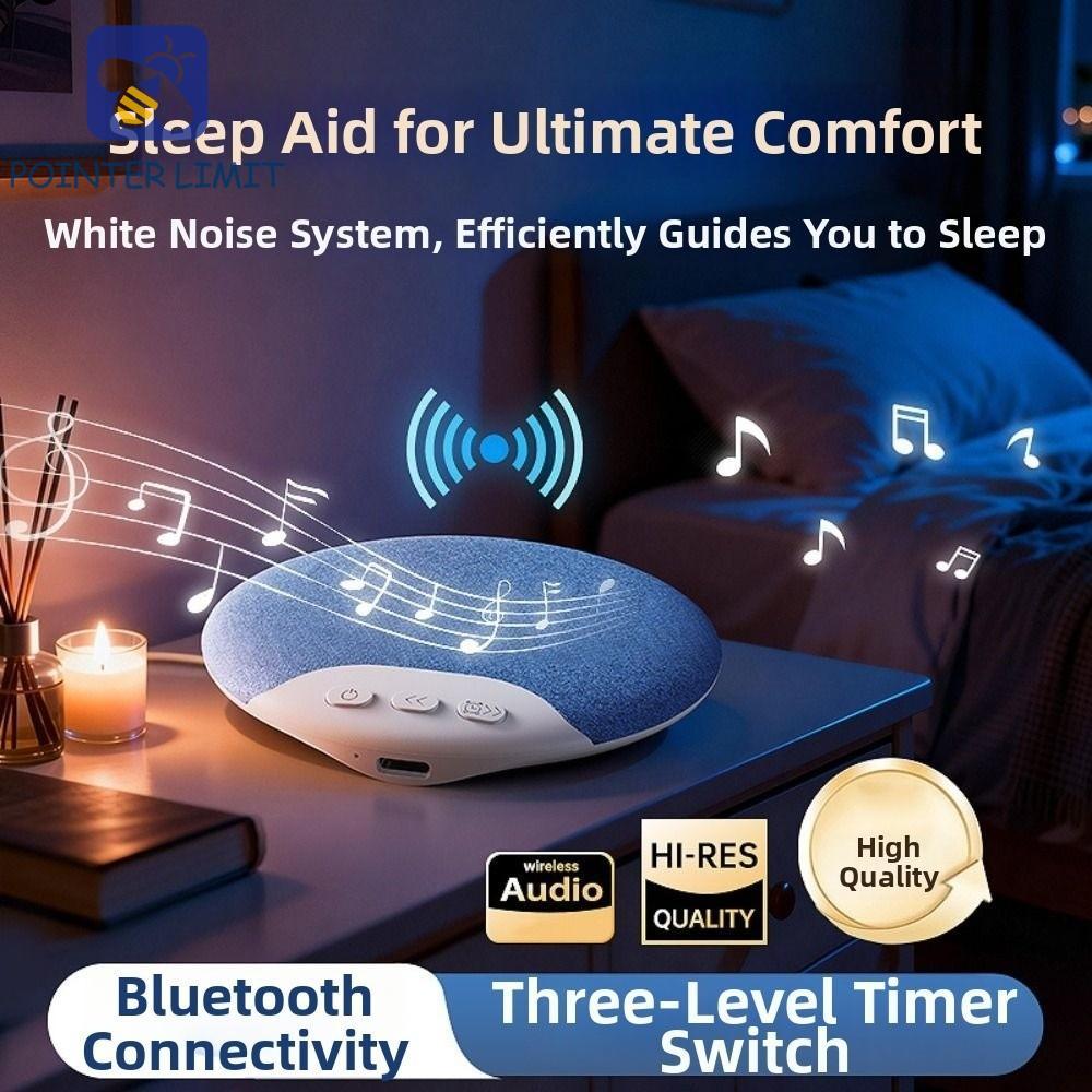 POINTER LIMIT Máy Ồn Trắng, Âm Thanh Nổi HiFi Bluetooth 5.4 Dưới Gối Loa Bluetooth, Loa Ngủ Không Dâ