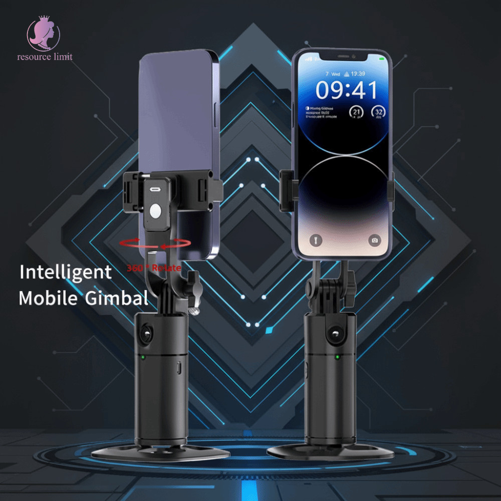RESOURCE LIMIT Auto Tracking Gimbal, 360° Chức năng ổn định xoay Bộ ổn định Gimbal điện thoại thông 