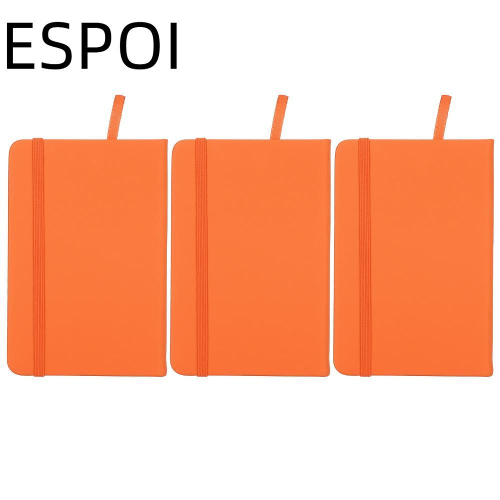 ESPOI 3 Chiếc Notebook, A6 Notepad Nhiều Màu Sắc, Dây Đàn Hồi Tiện Lợi Da PU Bìa Cứng Viết Sách Du L
