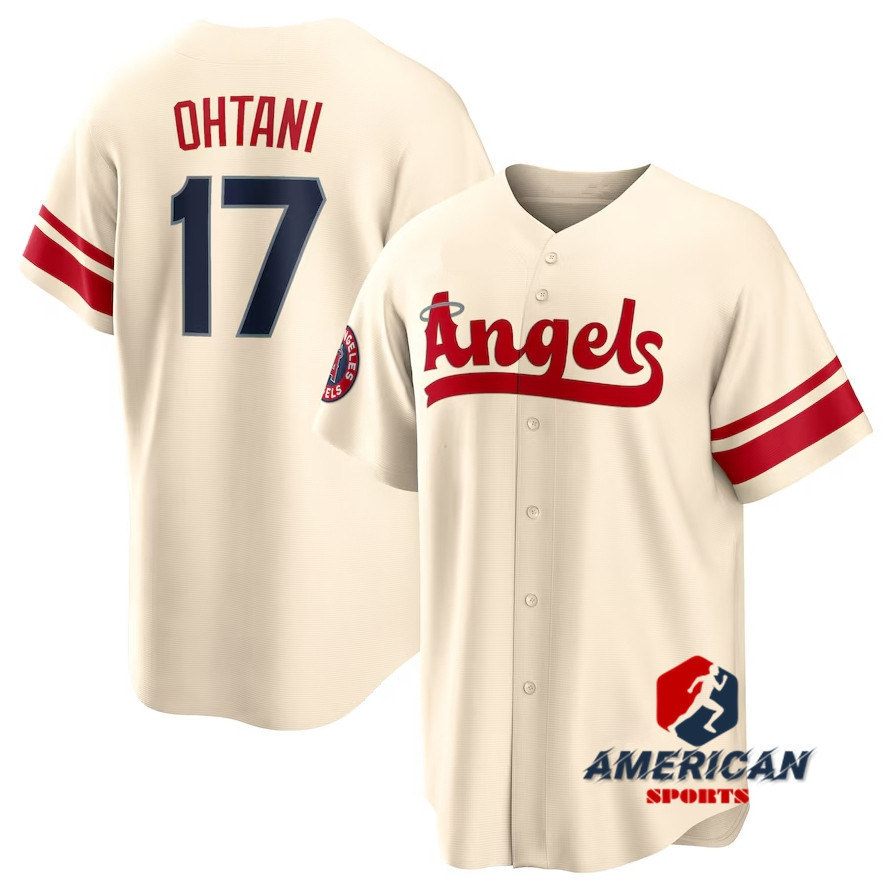 Áo bóng chày nam 17 Shohei Ohtani
