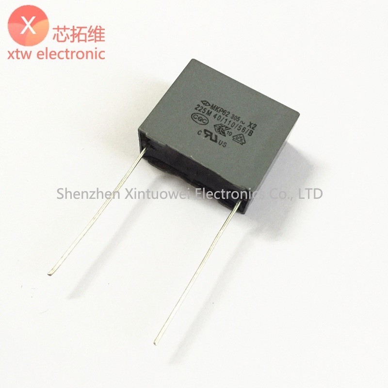 5 Cái / lốc Mỏng Tụ Điện Farad MKP62 Tụ Điện An Toàn 305V 225K 225M 2.2UF 305VAC X2 Pin Pitch 27MM /